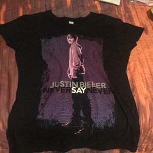 Vintage Justin Bieber Never Say Never shirt